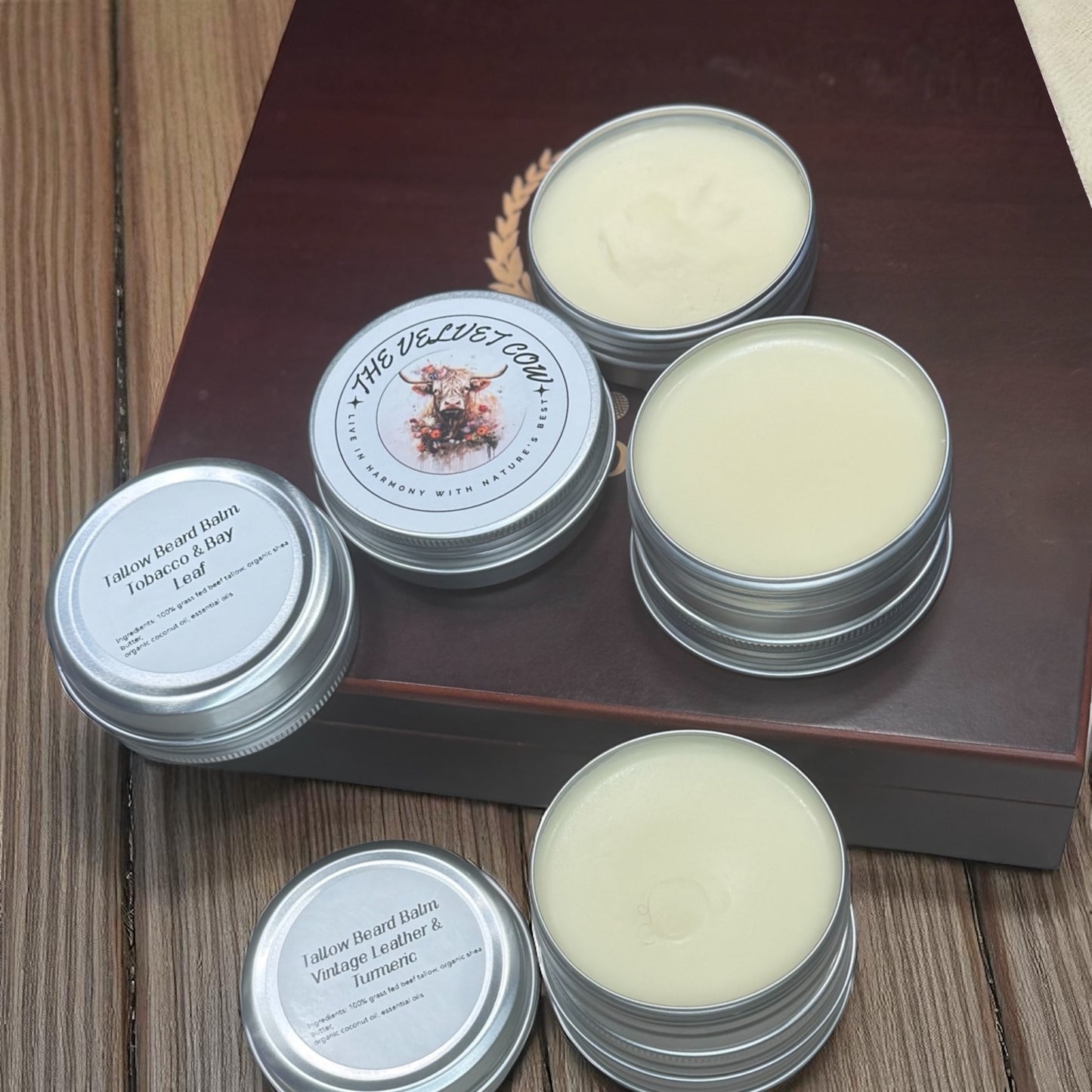 Men's Ultimate Grooming Essential - Grass-Fed Tallow Beard Balm, Luxurious Organic Tallow Beard Balm Nourish Your Beard and Skin Naturally