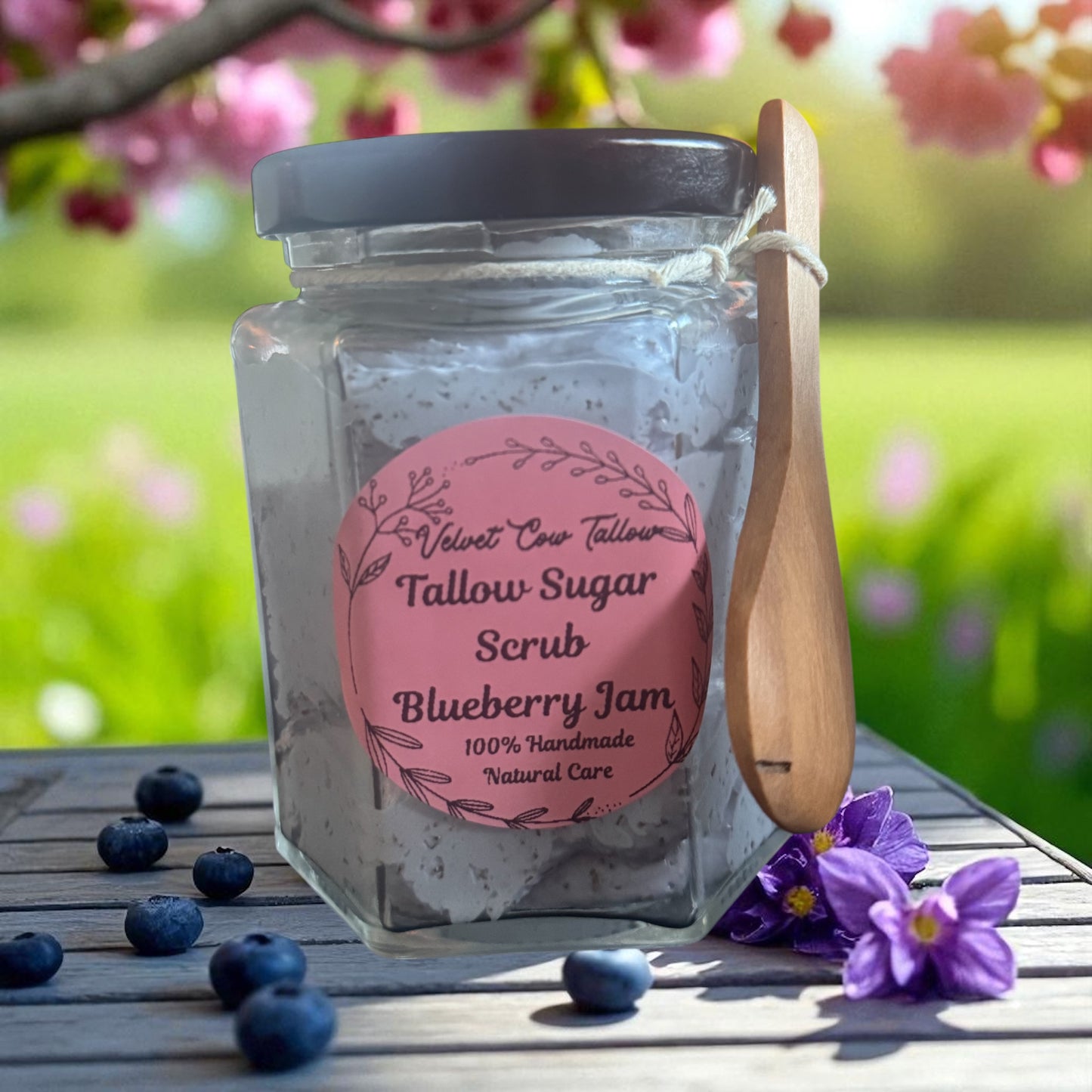 Organic Sugar-Scrub Exfoliating Body Scrub Moisturizing, All-Natural Skincare Glowing Smooth Skin Handmade Scrub for Dry dull Skin