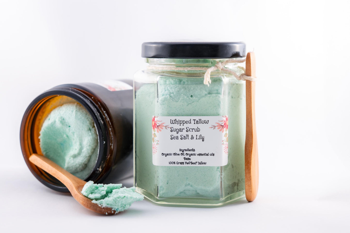 Organic Sugar-Scrub Exfoliating Body Scrub Moisturizing, All-Natural Skincare Glowing Smooth Skin Handmade Scrub for Dry dull Skin
