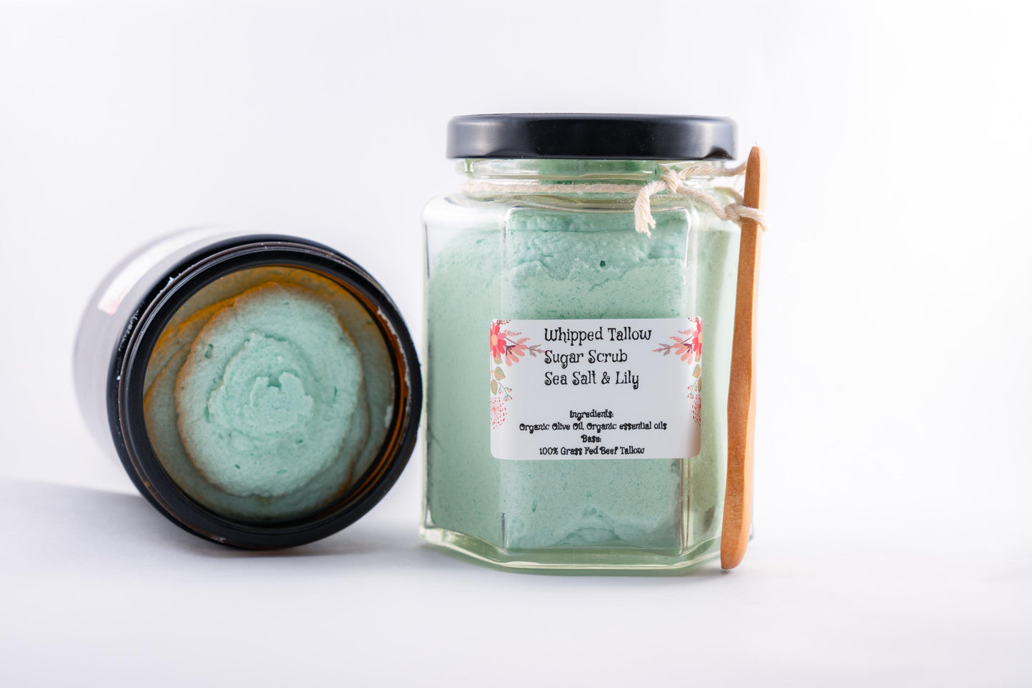 Organic Sugar-Scrub Exfoliating Body Scrub Moisturizing, All-Natural Skincare Glowing Smooth Skin Handmade Scrub for Dry dull Skin