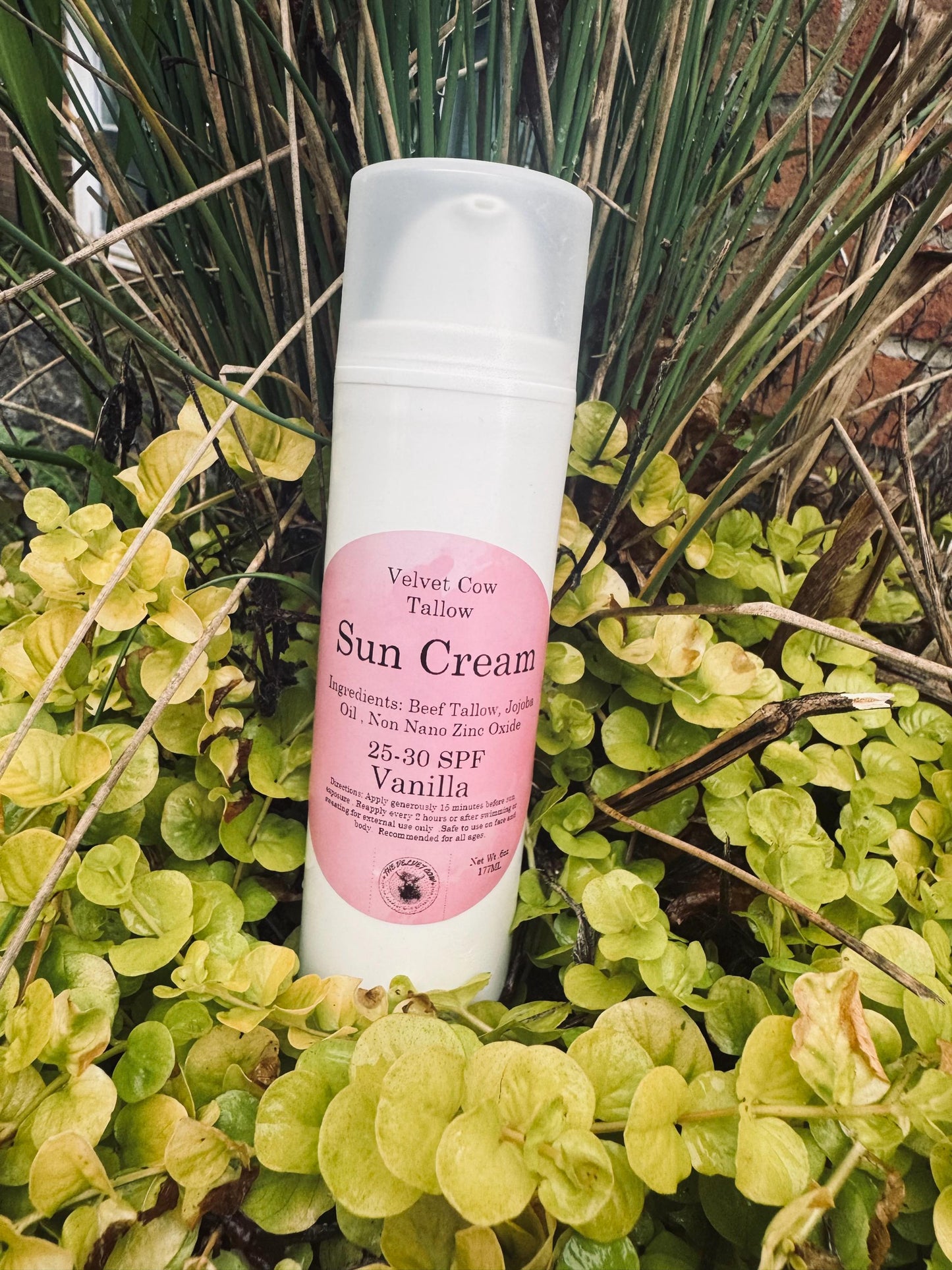 Tallow Sun Cream Natural SUNSCREEN - Made with Organic Ingredients | Kid Safe | NO Chemicals | Beach | Pool | Summer |Daily Use | Reef Safe