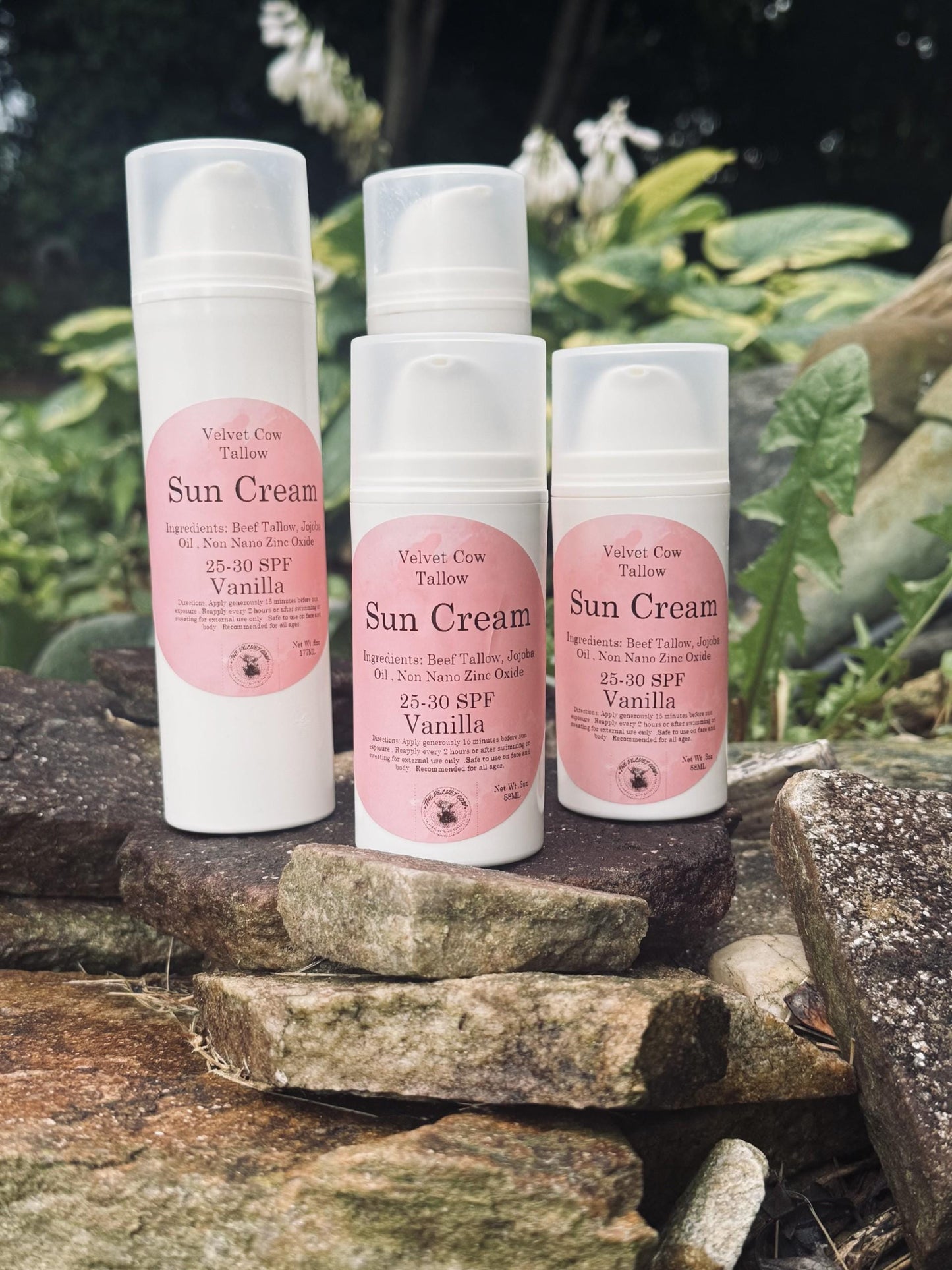 Tallow Sun Cream Natural SUNSCREEN - Made with Organic Ingredients | Kid Safe | NO Chemicals | Beach | Pool | Summer |Daily Use | Reef Safe