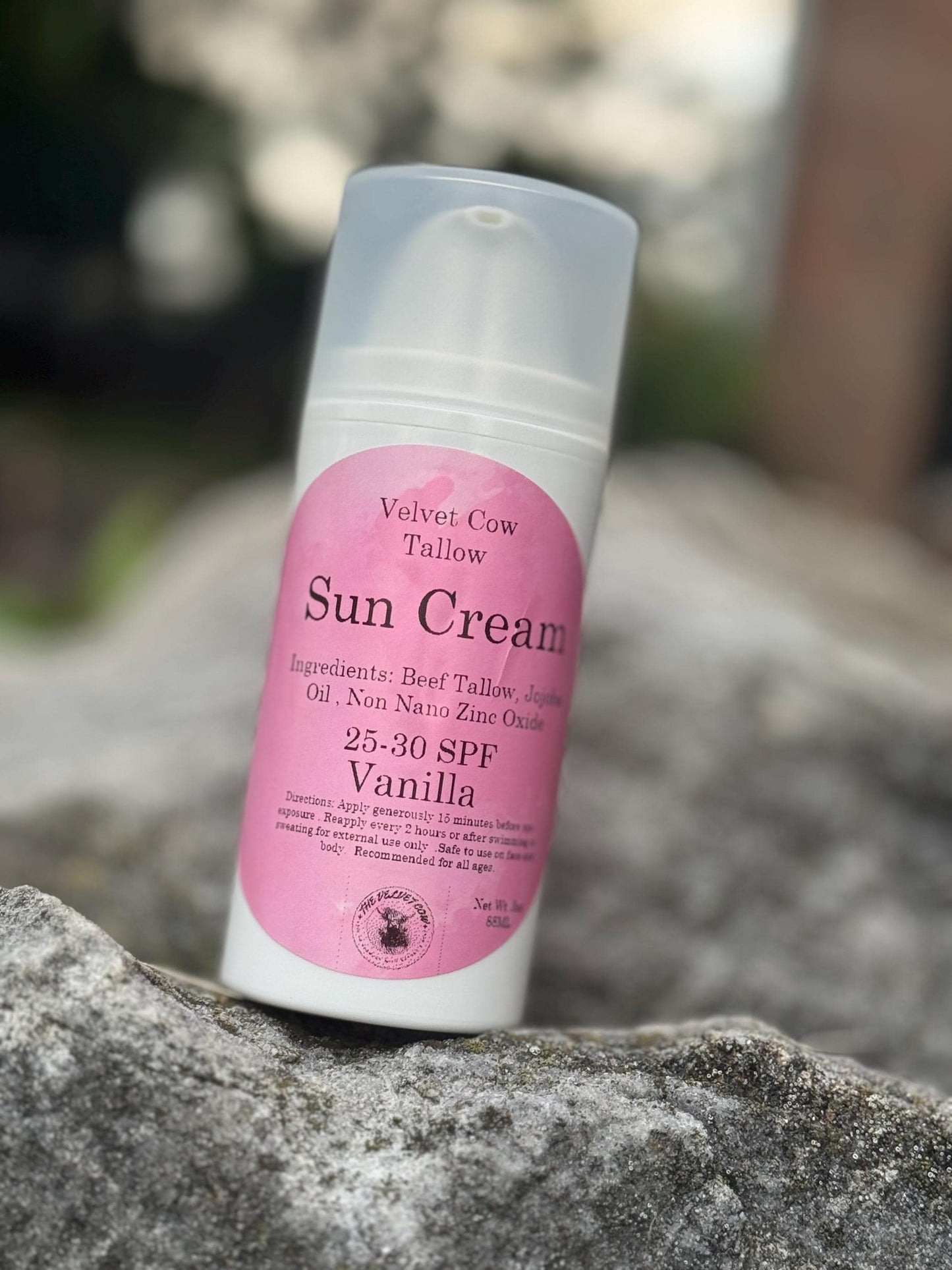 Tallow Sun Cream Natural SUNSCREEN - Made with Organic Ingredients | Kid Safe | NO Chemicals | Beach | Pool | Summer |Daily Use | Reef Safe