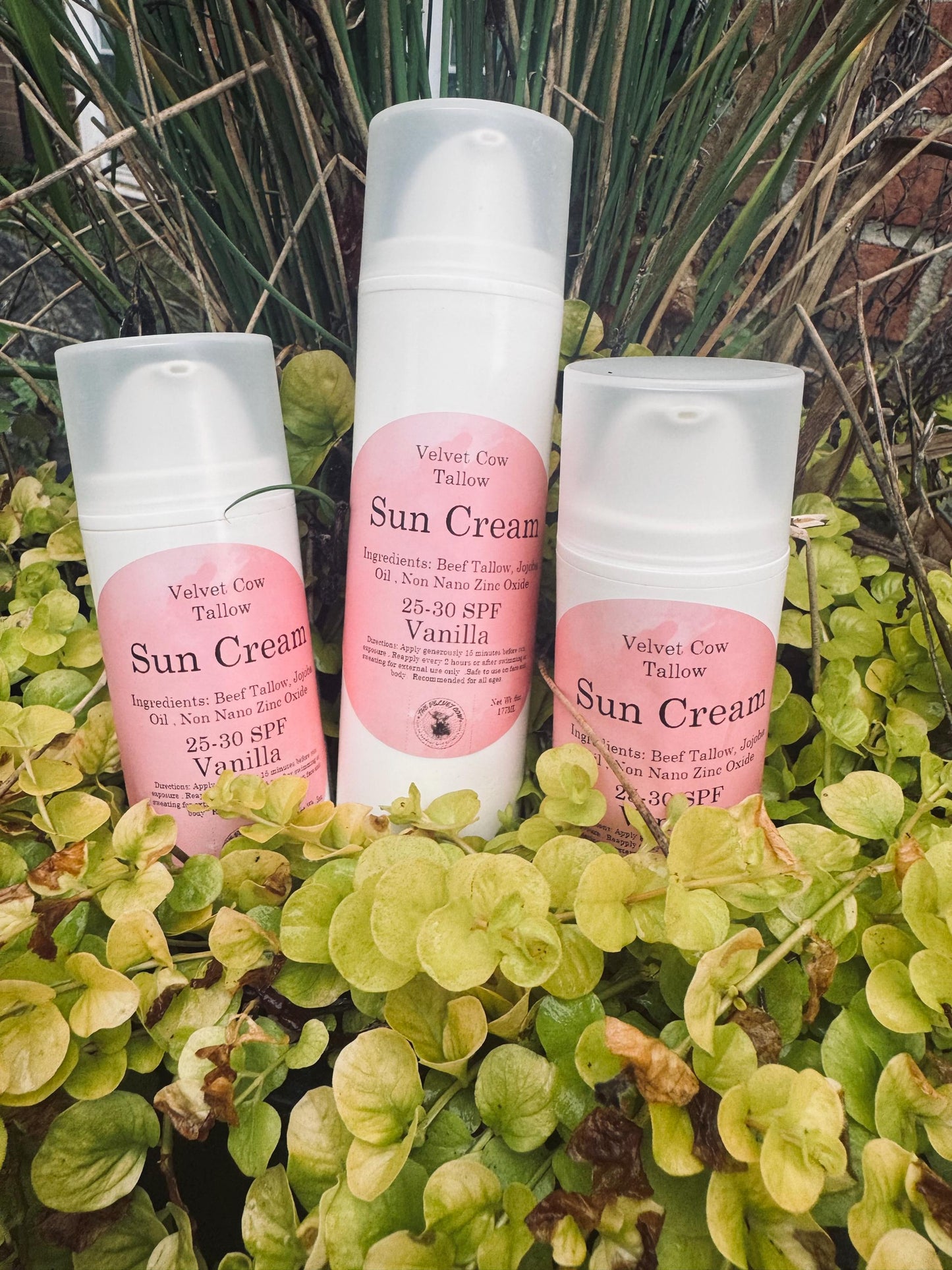 Tallow Sun Cream Natural SUNSCREEN - Made with Organic Ingredients | Kid Safe | NO Chemicals | Beach | Pool | Summer |Daily Use | Reef Safe