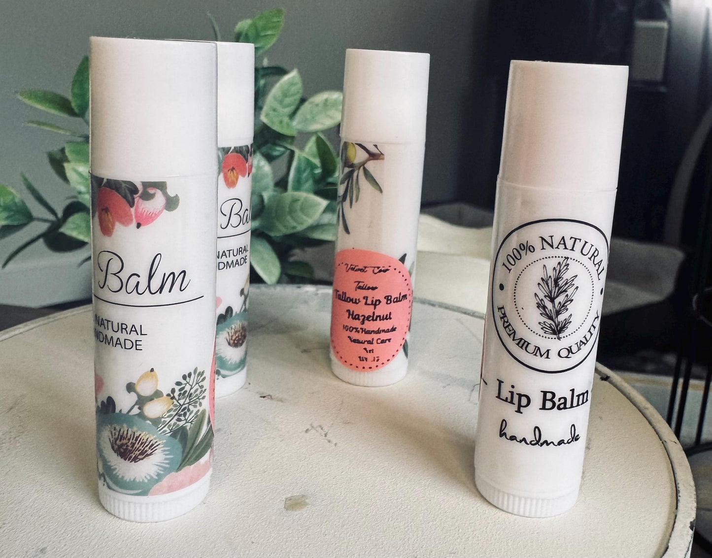 Moisturizing Lip Balm | Grass-Fed Tallow | Dry Lips Relief Autumn Lip Balm | Natural Tallow Chapstick | Moisturizing Fall Flavors
