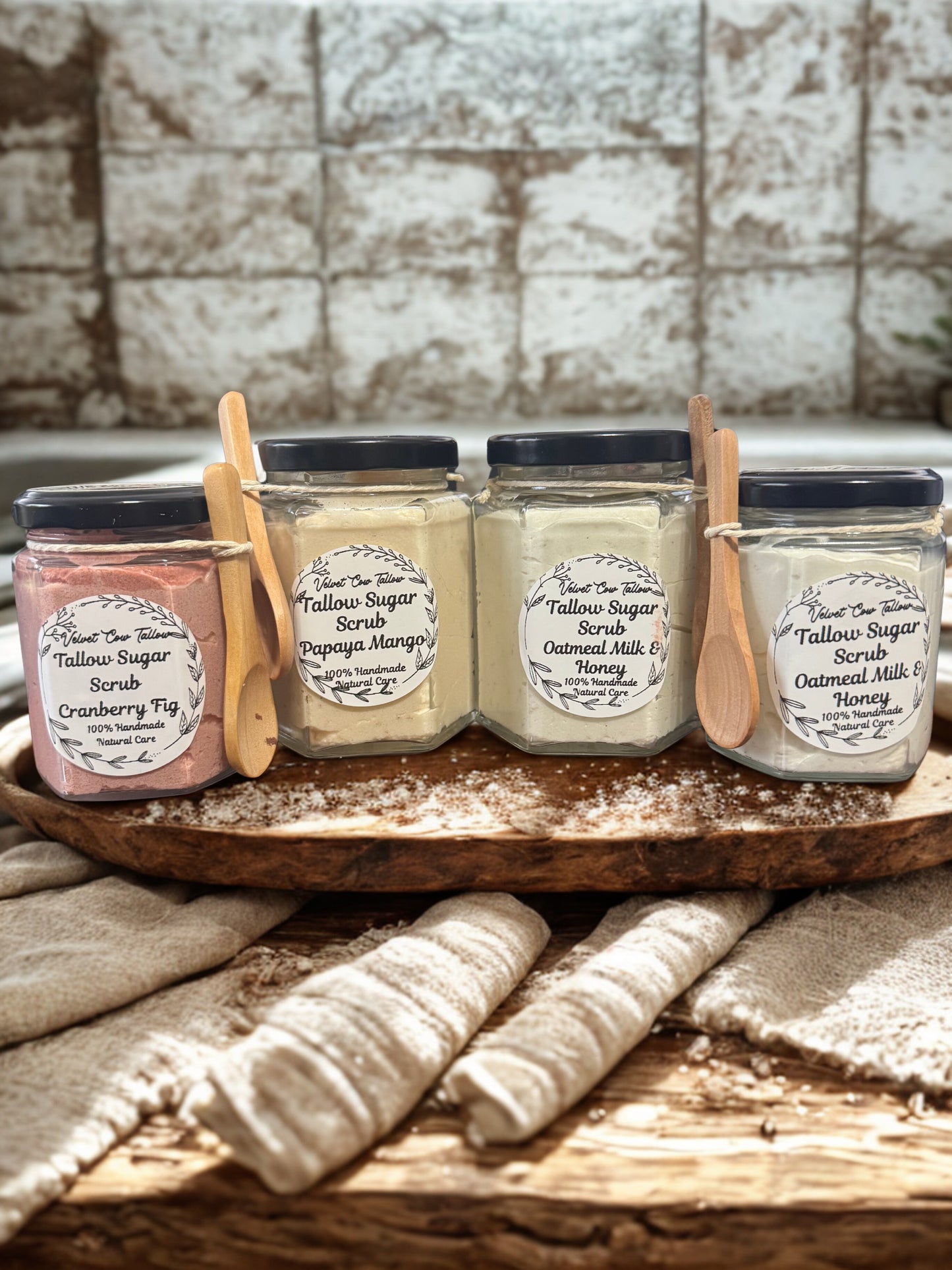 Organic Sugar-Scrub Exfoliating Body Scrub Moisturizing, All-Natural Skincare  Glowing  Smooth Skin  Handmade Scrub for Dry dull Skin