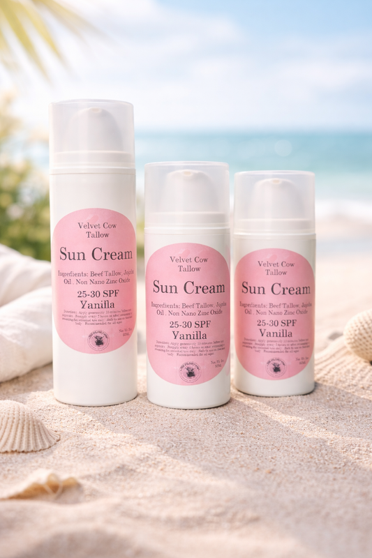 Tallow Sunscreen SPF | Natural Zinc Oxide Protection