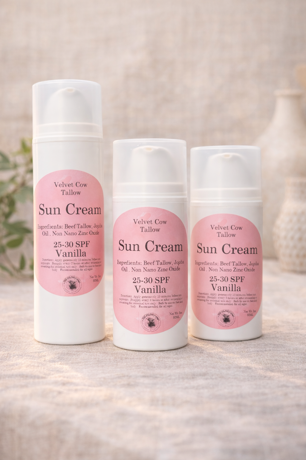 Tallow Sunscreen SPF | Natural Zinc Oxide Protection