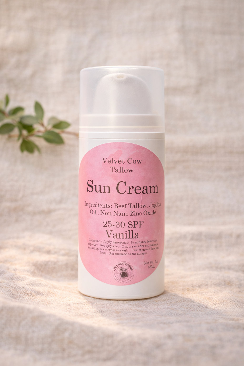 Tallow Sunscreen SPF | Natural Zinc Oxide Protection