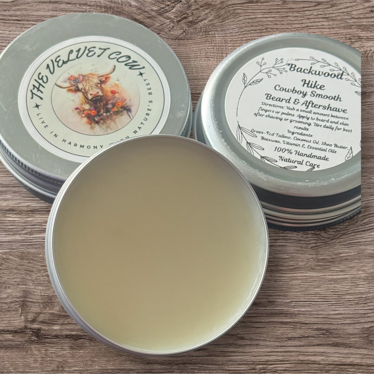 Men's Ultimate Grooming Essential - Grass-Fed Tallow Beard Balm, Luxurious Organic Tallow Beard Balm  Nourish Your Beard and Skin Naturally