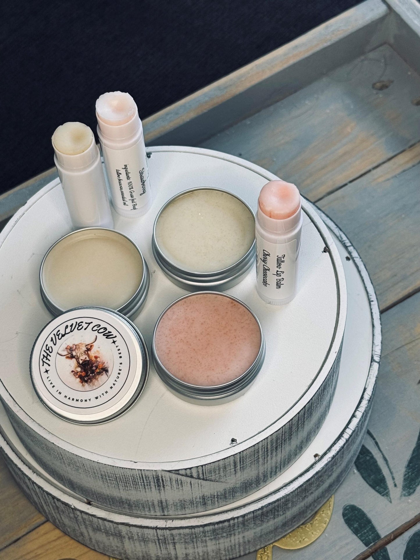 Pure Powerful Lip Care Grass-Fed Tallow Balm for Dry Lips All-Natural Moisturizing Treatment for Hydrated Lips, Organic Non-Toxic Lip Butter