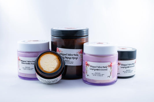Luxurious Grass-Fed Tallow Moisturizer for All Skin Types Organic & Non-Toxic Deep Hydration Formula Nourishing Whipped Tallow Body Butter