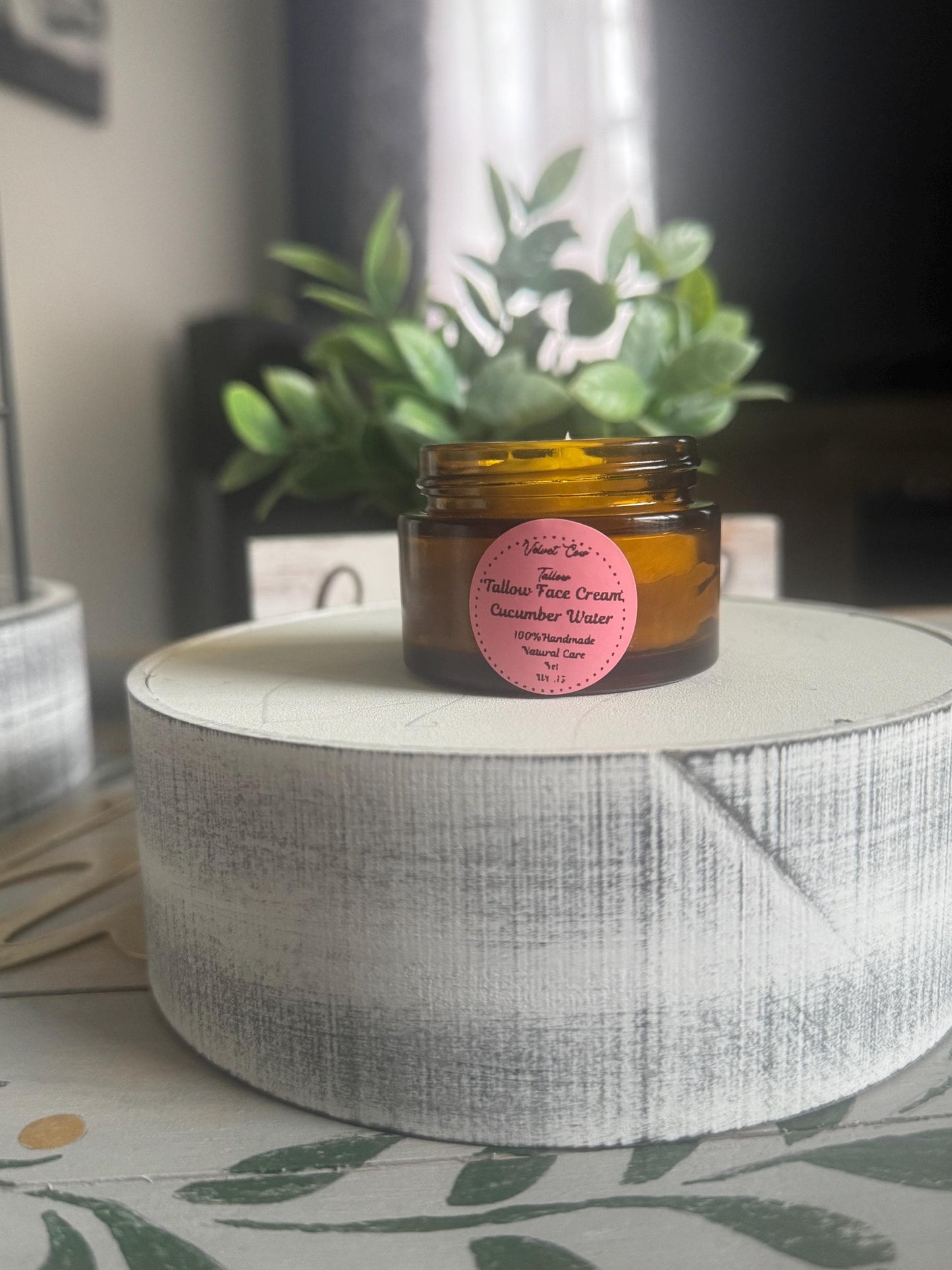 Organic Tallow Face Cream with Hyaluronic Acid Vitamin E – Hydrating & Nourishing, Natural, Anti-Wrinkle Moisturizer